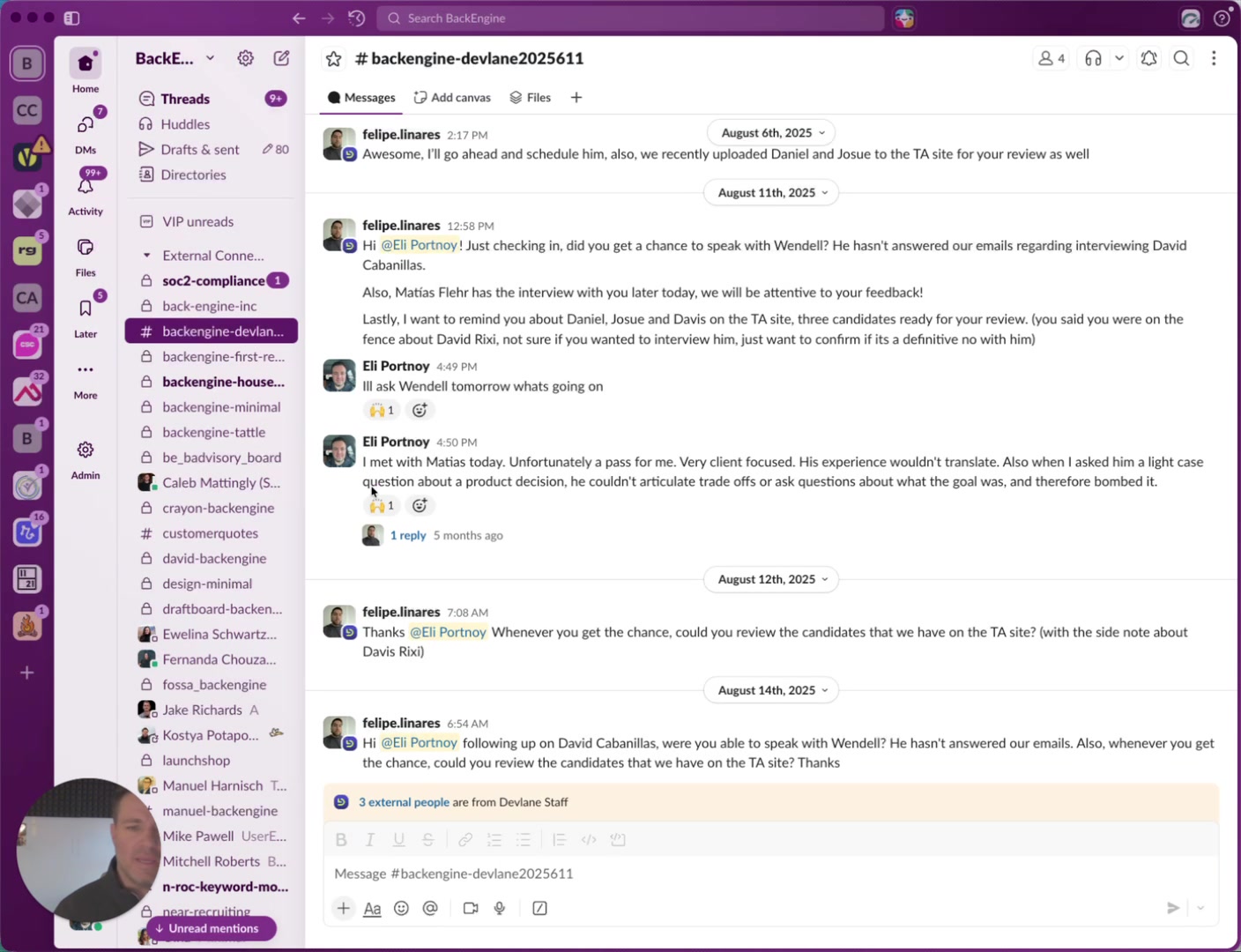 2:00 PM — Competitor Question